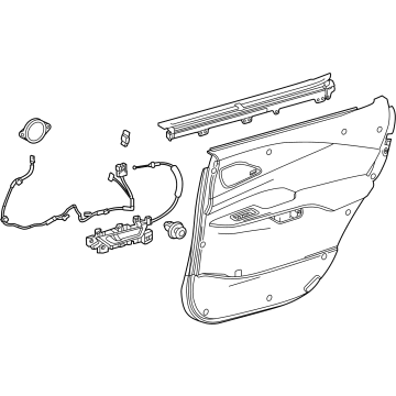 Lexus 67640-48E91-25 PANEL ASSY, RR DOOR