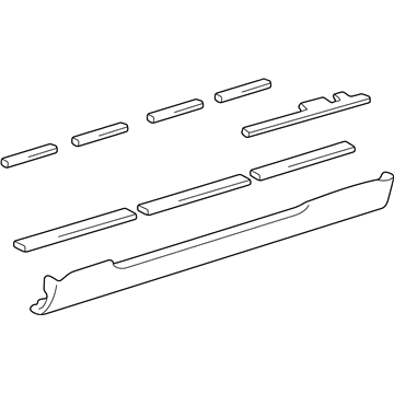 Lexus 75851-24071-E2 Moulding, Rocker Panel, RH