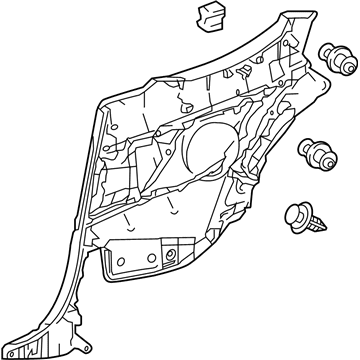 Lexus 62510-24240-C4 Panel Assembly, Quarter