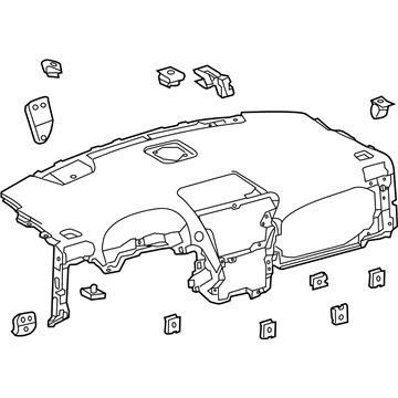 Lexus 55401-0E080-C0 Pad Sub-Assembly, Instrument