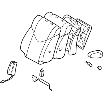 Lexus 71430-48080-A0 Back Assy, Front Seat, RH(For Separate Type)