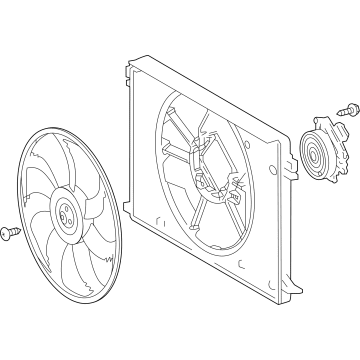 2025 Lexus RX350h Cooling Fan Assembly - 16360-F0280