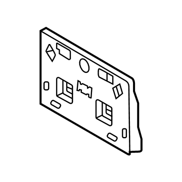 Lexus RX350h License Plate - 52114-0E140