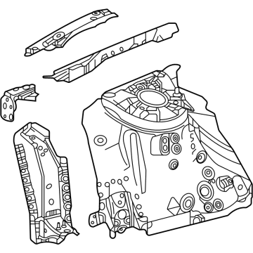 Lexus 53701-42170 APRON SUB-ASSY, FR F