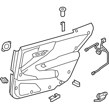 Lexus 67630-5AD10-M9 Panel Assembly, Rear Door