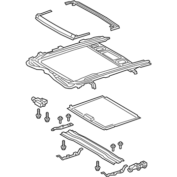 Lexus 63200-76031-A1 HOUSING ASSY, SUN RO