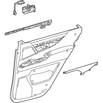 Lexus 67630-6A190-M2 PANEL ASSY, RR DOOR