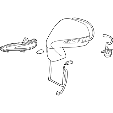 Lexus 87940-48522-E2 Mirror Assembly, Outer Rear