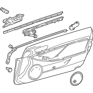 Lexus 67620-24601-C0 Panel Assembly, Door Trim