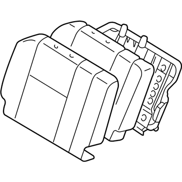 Lexus 79350-60530-E0 Back Assy, NO.3 Seat, LH