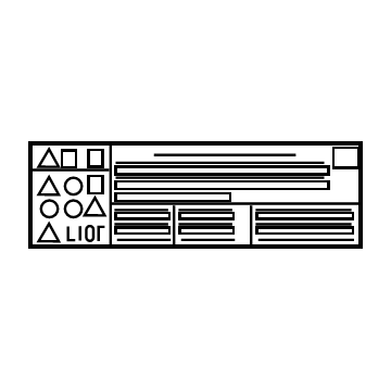 Lexus G9569-48010 LABEL, LITHIUM ION B