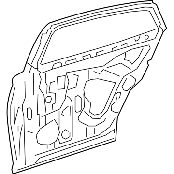 Lexus 67004-50120 Panel Sub-Assembly, Rear Door