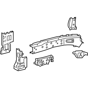 Lexus 57027-12010 Member Sub-Assy, Front Side, Inner RH