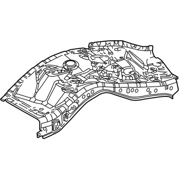 Lexus 53703-60100 APRON SUB-ASSY, FR F