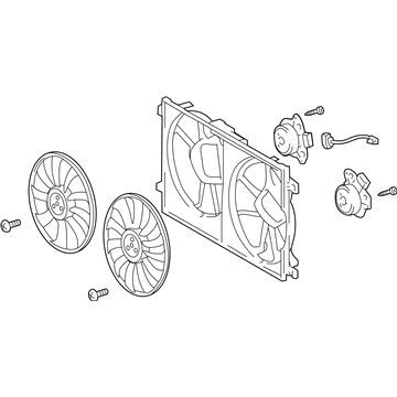 Lexus UX300h Cooling Fan Assembly - 16360-24070