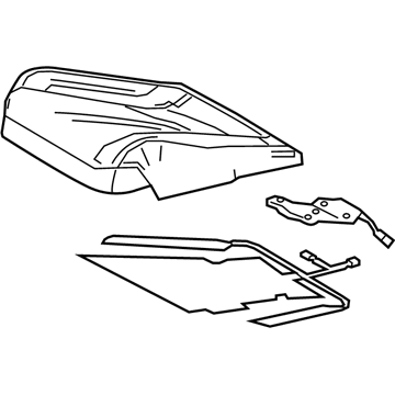 Lexus 71101-76340-D2 SEAT SUB-ASSY, FR RH