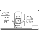 Lexus 288A2-25060 LABEL, BATTERY LOCAT