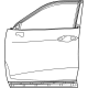 Lexus 67001-0E160 PANEL SUB-ASSY, FR D