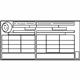 Lexus 42661-50E10 Label, Tire Pressure