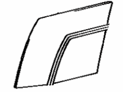 Lexus 68113-60080 Glass, Rear Door, RH