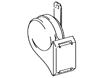 Lexus 86510-0E040 HORN ASSY, HIGH PITC