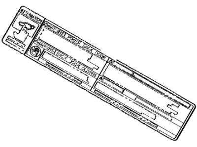 Lexus 74528-0E020 Label, Back Door Caution