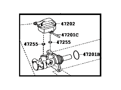 2017 Lexus RX350 Brake Master Cylinder - 47201-0E060