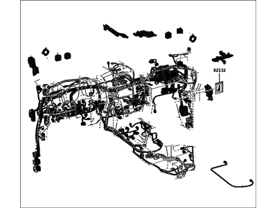 Lexus 82141-6BN12 Wire, Instrument Panel