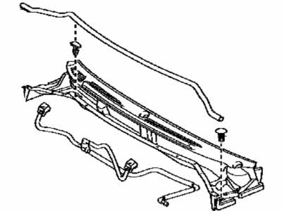 Lexus 55708-60101 LOUVER Sub-Assembly, COWL