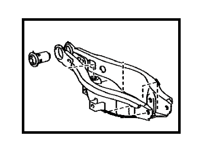 Lexus 48740-75010 Rear Suspension Control Arm Assembly, No.2, Left