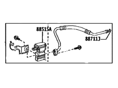 Lexus 88711-42120 HOSE, DISCHARGE