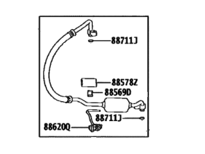 2024 Lexus RZ450e A/C Hose - 88711-42100