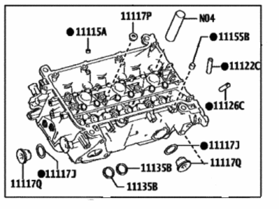 2024 Lexus RX500h Cylinder Head Bolts - 90910-A2024