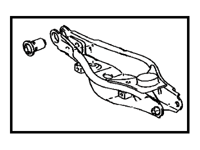 Lexus 48740-42010 Rear Suspension Control Arm Assembly, No.2 Left