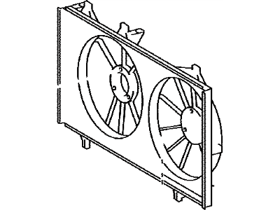 2017 Lexus ES350 Fan Shroud - 16711-0P200