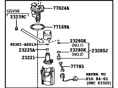 2016 Lexus ES350 Fuel Sending Unit - 77020-06297