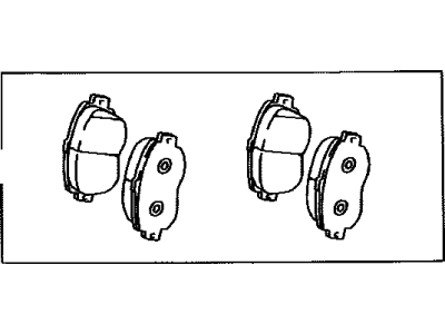 Lexus 04465-07010 Disc Brake Pad Kit