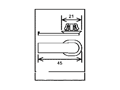 Lexus 82711-2D070 Clamp, Wiring Harness