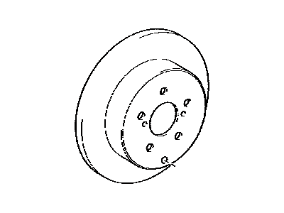 Lexus 42431-06120 Rotor, Brake Rear